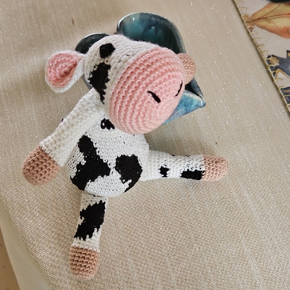 Crochet Cow Plush - Picture 3 of 6